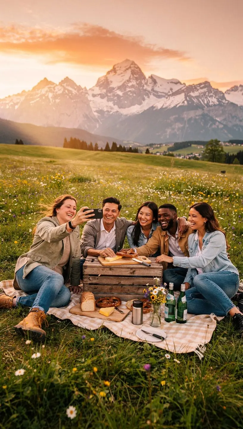 Modernes Reisebüro mit freundlichem Personal, das individuelle Kurzreisen in deutsche Regionen organisiert und plant.